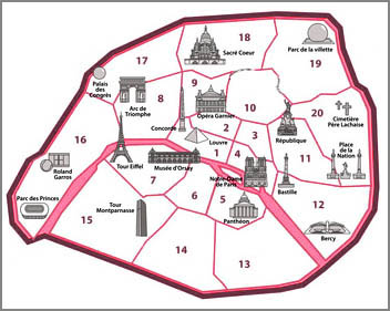 plan de paris monuments